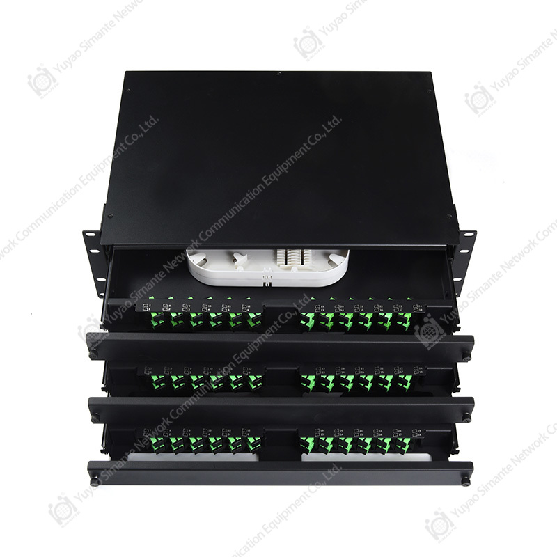SMT-2206-72P-3U نوع منزلق SC-LC رف جبل لوحة التصحيح الضوئية الألياف 3U