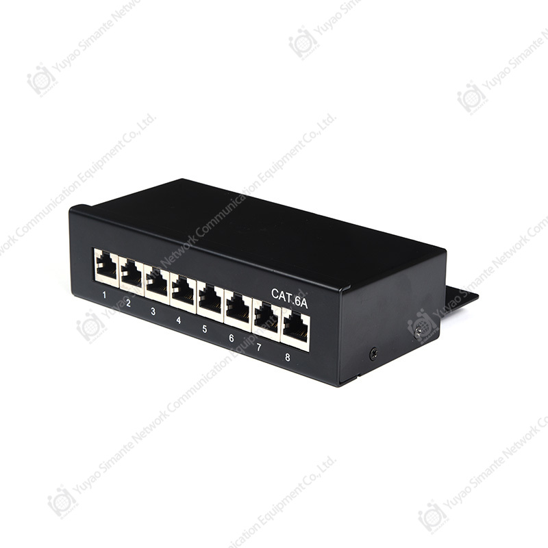 SMT-2030K8C6A-FTP Cat6A 8 لوحة توصيل محمية بـ 8 منافذ