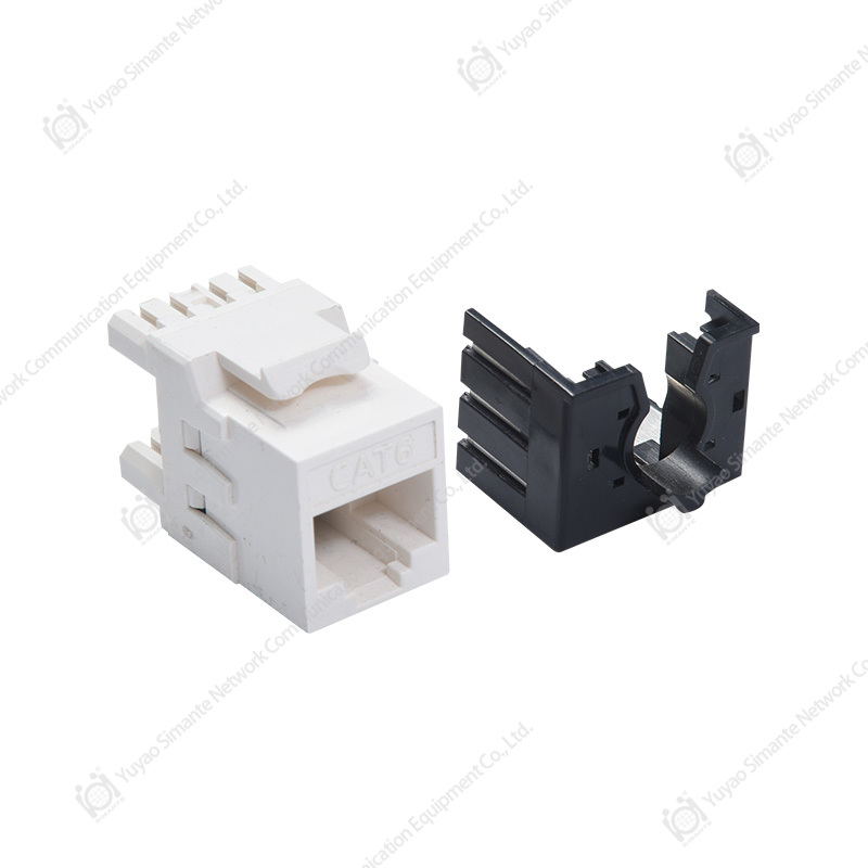 SMT-1069D8C6A-AC مضاد للتحدث المتبادل Cat6A UTP 110 ومقبس حجر الزاوية Krone IDC مع غطاء خاص
