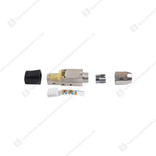 SMT-3016T8C6A-FTP CAT6A موصل ذكر محمي بدون أدوات SMT-3016T8C6A-FTP CAT6A موصل ذكر محمي بدون أدوات