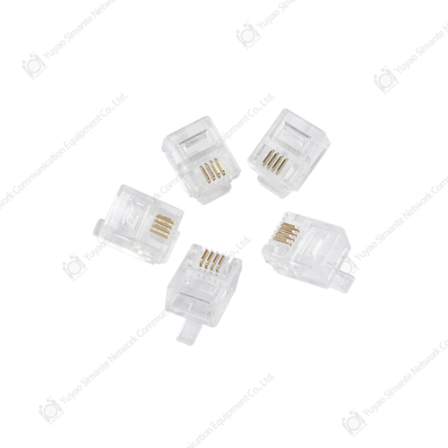 SMT-5002M4C3 RJ11 6P4C CAT3 UTP موصل ذكر SMT-5002M4C3 RJ11 6P4C CAT3 UTP موصل ذكر