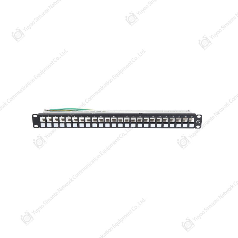 SMT-2037-24P-FTP، لوحة التصحيح فارغة مزدوجة المحمية مع 24 منفذ