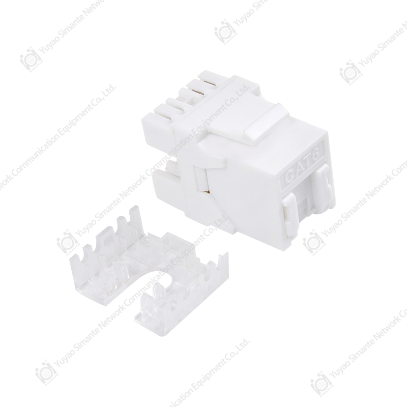 SMT-1021D8C6 (B)، وحدة الشبكة CAT6 بدرجة 180 مع مصراع 110 و Krone IDC