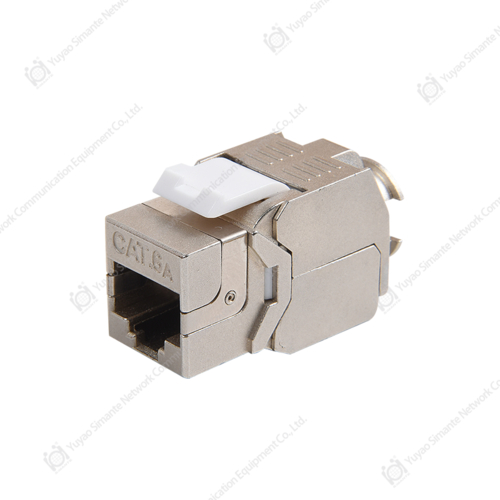 SMT-1047T8C6A-FTP، وحدة الشبكة CAT6A مع 180 درجة من محمية بدون أدوات