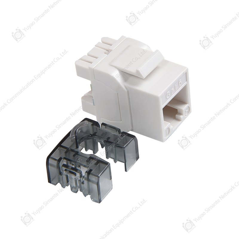 SMT-1016D8C6 (WG)، وحدة الشبكة LED CAT6 بدرجة 180، 110 & Krone IDC