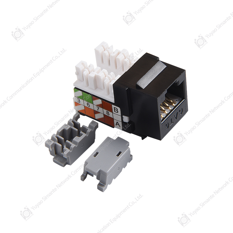 SMT-1013H8C6 (B)، وحدة الشبكة CAT6 بدرجة 90، 110 IDC