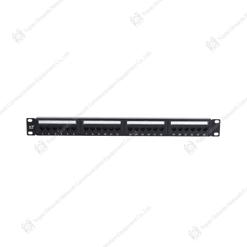 SMT-2010D24C6، لوحة التصحيح  UTP CAT6 بدرجة 180 مع منفذ 1U24
