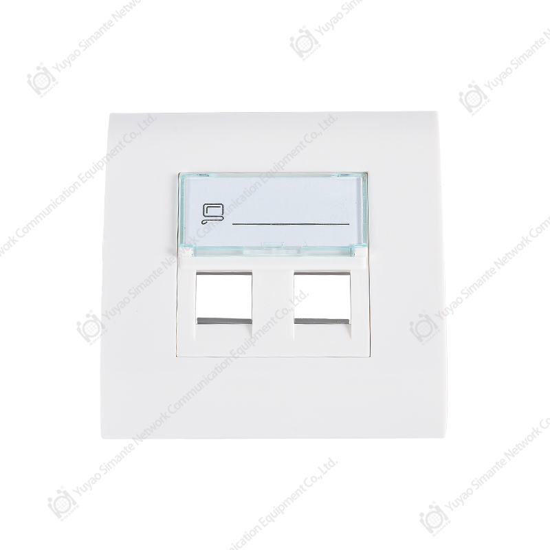 SMT-4316-80F-2P، غطاء مسطحة بمنفذين مع 80 * 80 مم من إطار FTP